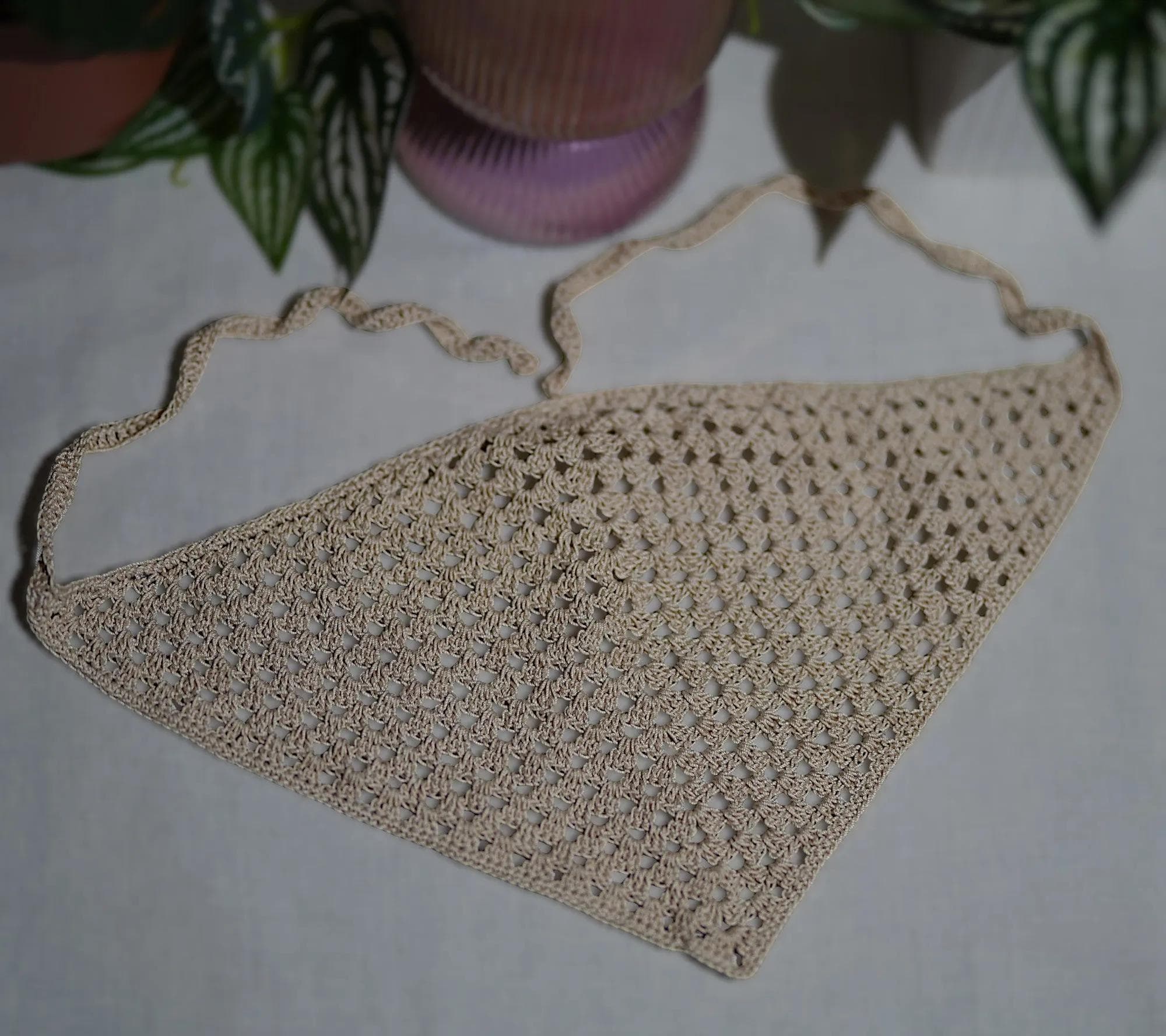 Stylish Handmade Crochet Headscarf for Every Occasion